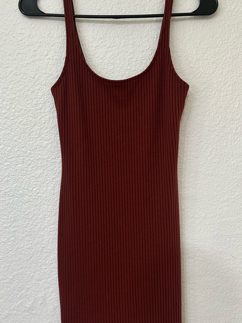 Urban Outfitters Ribbed Midi Dress - Wine